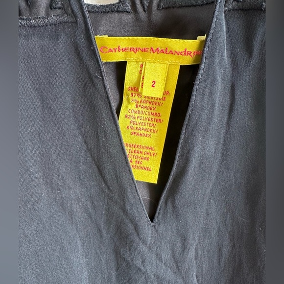 Catherine Malandrino Sleeveless Cutout Silk Dress size 2 - Picture 2 of 6